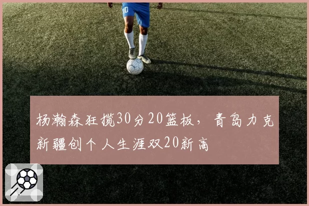 杨瀚森狂揽30分20篮板，青岛力克新疆创个人生涯双20新高